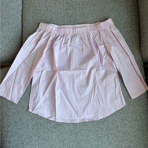 Elegant Pink Off-Shoulder Shirt